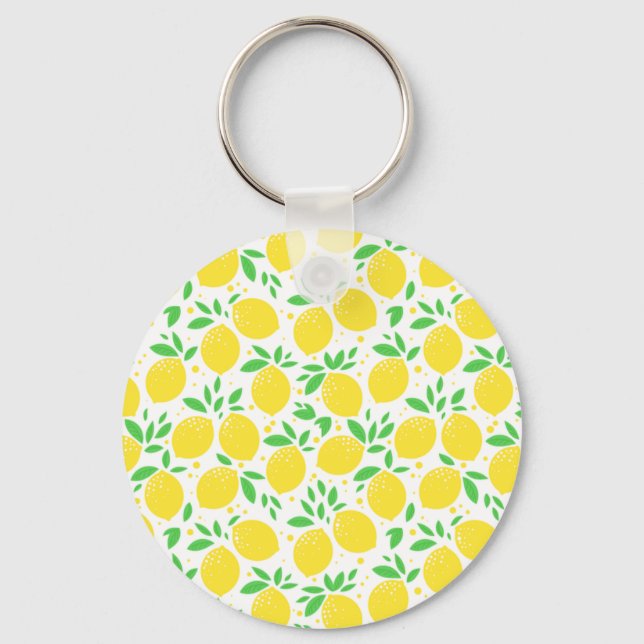 Nyckelkedja för gult Lemons Nyckelring (Framsida)