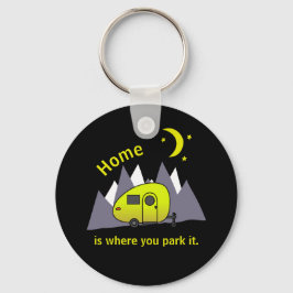 Nyckelkedja för gult-videoklipp för bildskärmsknap nyckelring