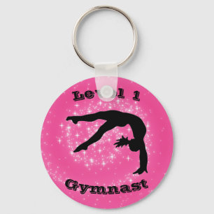 Nyckelkedja för Gymnast-knapp på nivå 1 (valfritt  Nyckelring
