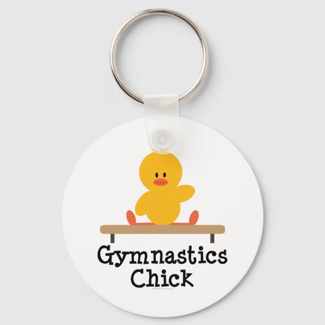 Nyckelkedja för Gymnastics-Chick Nyckelring (Framsida)