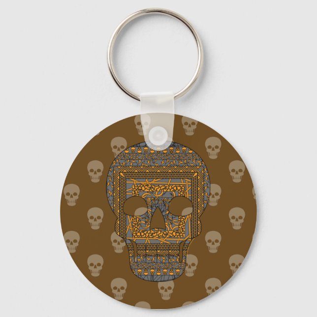 Nyckelkedja för Halloween Skull Nyckelring (Framsida)