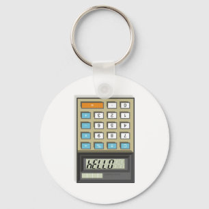 Nyckelkedja för hej Calculator Nyckelring