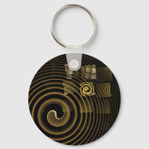 Nyckelkedja för Hypnosis Abstrakt Art Keychain Nyckelring