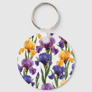 nyckelkedja för irisblommor nyckelring