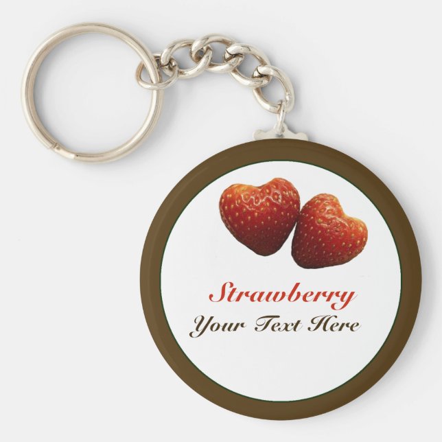 Nyckelkedja för jordgubbshearter nyckelring (Framsidan)