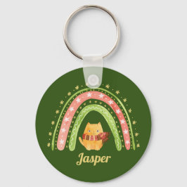 Nyckelkedja för julklapp och regnbåge i Personlige Nyckelring