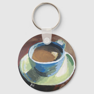 Nyckelkedja för kaffe-grönt nyckelring