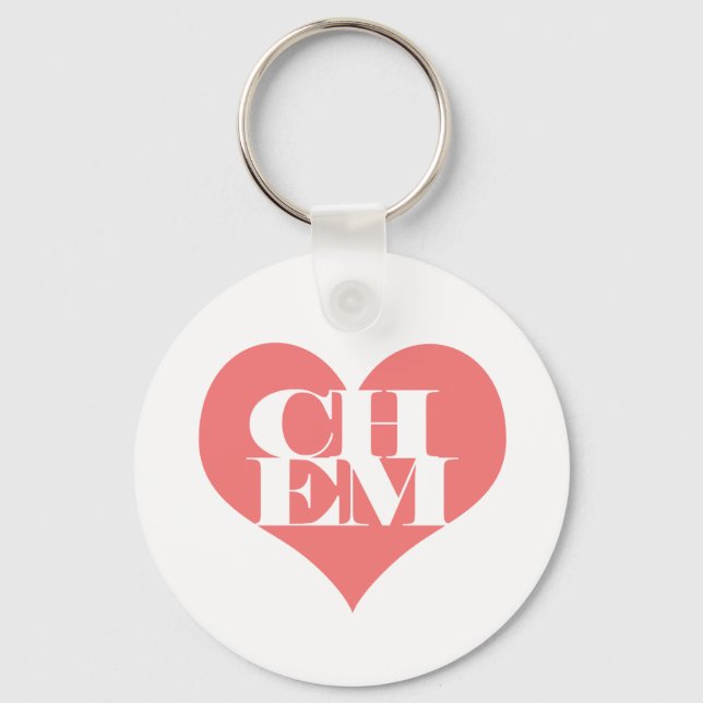 Nyckelkedja för kärlek-kemi nyckelring (Framsida)