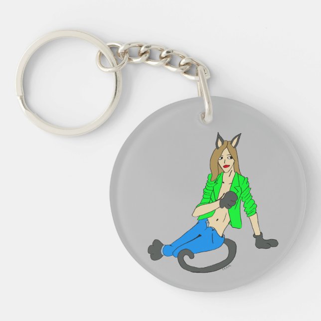 nyckelkedja för katgirl (Framsidan)