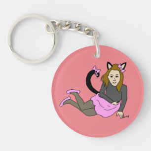 nyckelkedja för katgirl