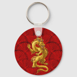 Nyckelkedja för kinesiska Guld Nyckelring