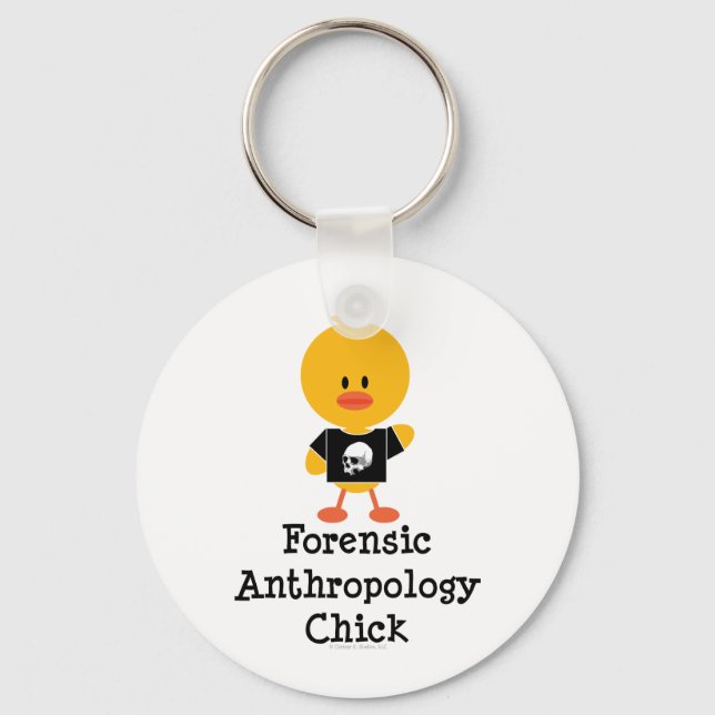 Nyckelkedja för kriminalteknisk antropologi-Chick Nyckelring (Framsida)