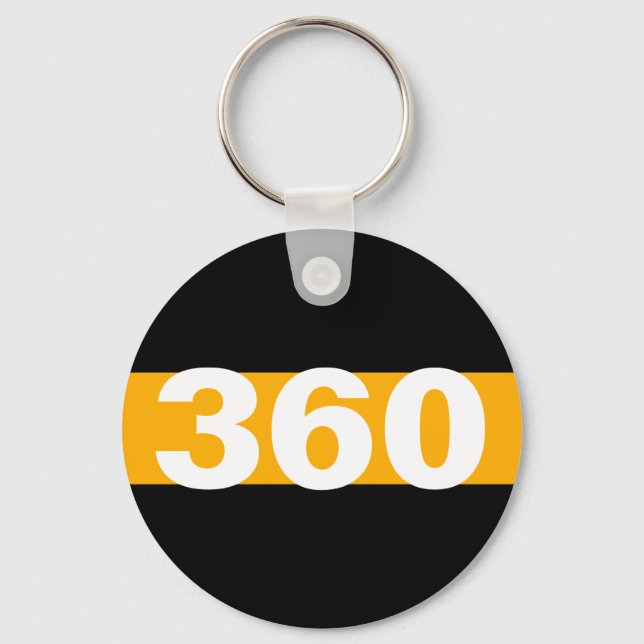 Nyckelkedja för leverans av Personlig via tunn Gul Nyckelring (Framsida)