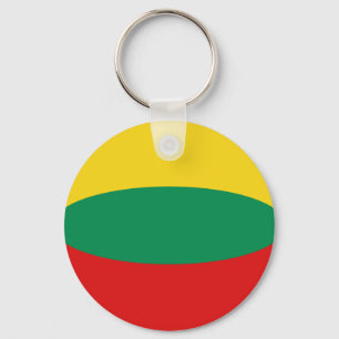 Nyckelkedja för Litauen Fisheye Flagga Nyckelring