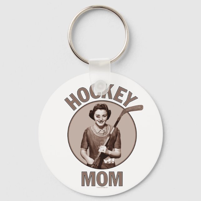 Nyckelkedja för ljus i Hockey Mamma Nyckelring (Framsida)