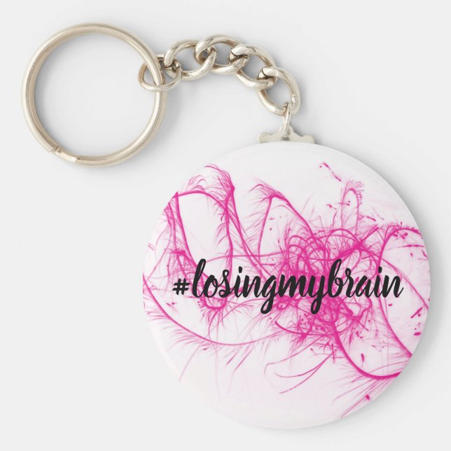 Nyckelkedja för LMB Rosa-White-Gnistra Nyckelring (Framsidan)