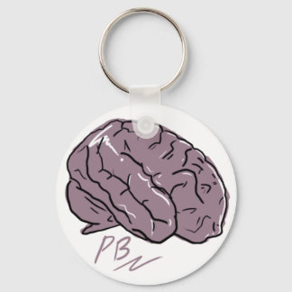 Nyckelkedja för Logotyp av plastiska hjärnor Nyckelring