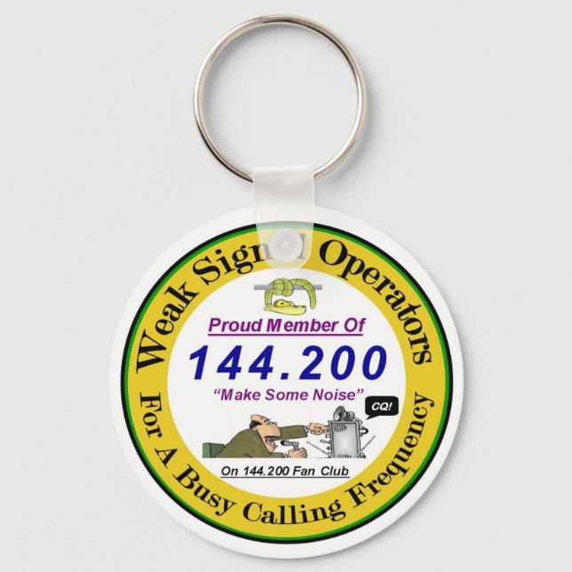 Nyckelkedja för Logotyp med svag signal Nyckelring (Framsida)