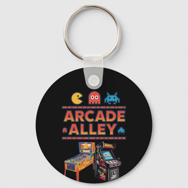 Nyckelkedja för logotypen Arcade Alley Nyckelring (Framsida)