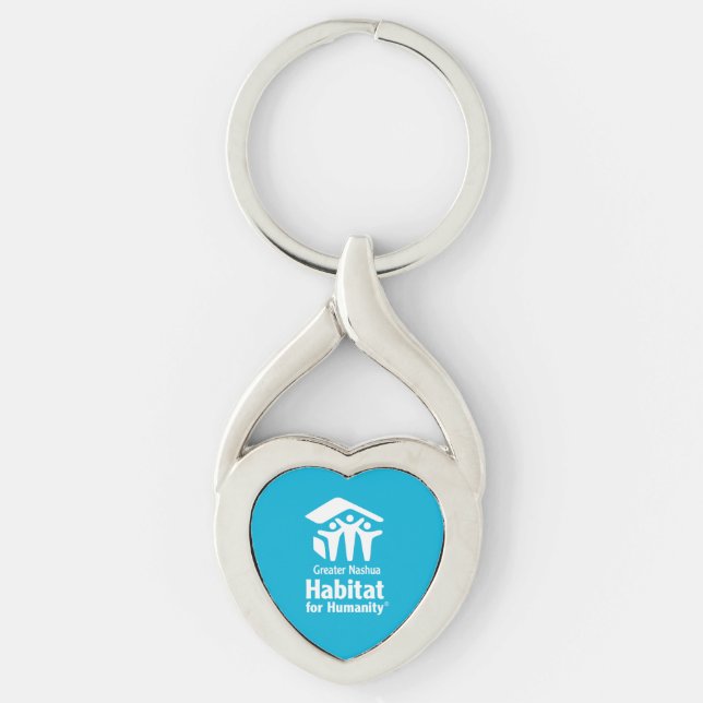 Nyckelkedja för logotypen Nashua Habitat (Framsidan)