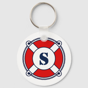 Nyckelkedja för logotypen Nautical monogram ring- Nyckelring