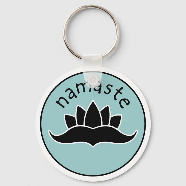 Nyckelkedja för Lotus Namaste Nyckelring (Framsida)