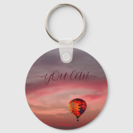 Nyckelkedja för luftballong av flygande färgad nyckelring