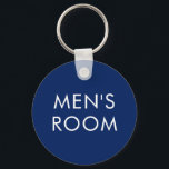 Nyckelkedja för manar - mörk blått nyckelring<br><div class="desc">Nyckelring med vit text på marin blå bakgrund: Manar rum.</div>