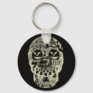 Nyckelkedja för Måne Skull Nyckelring