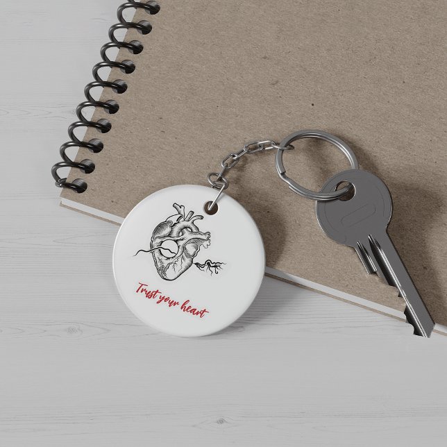 Nyckelkedja för mänsklig hjärtanatomi nyckelring (Human heart anatomy Keychain)