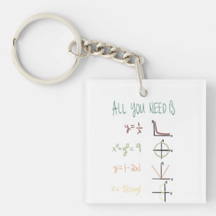 Nyckelkedja för Math älskare