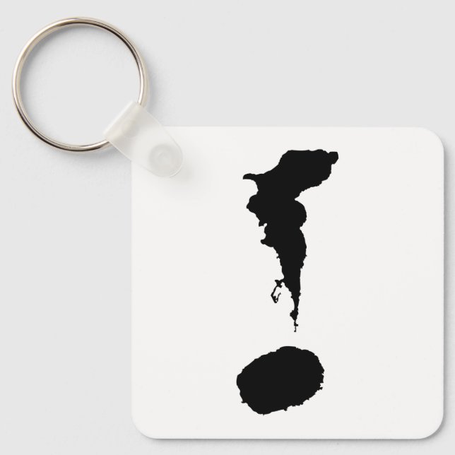 Nyckelkedja för metall, 2,25 x 2,25 tum nyckelring (Framsida)