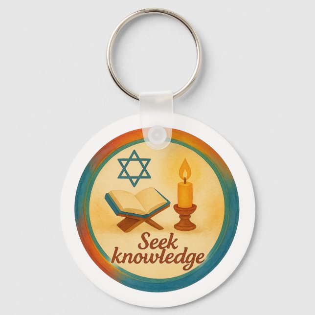 Nyckelkedja för metall-cirkel - utskrift av Anpass Nyckelring (Baksida)