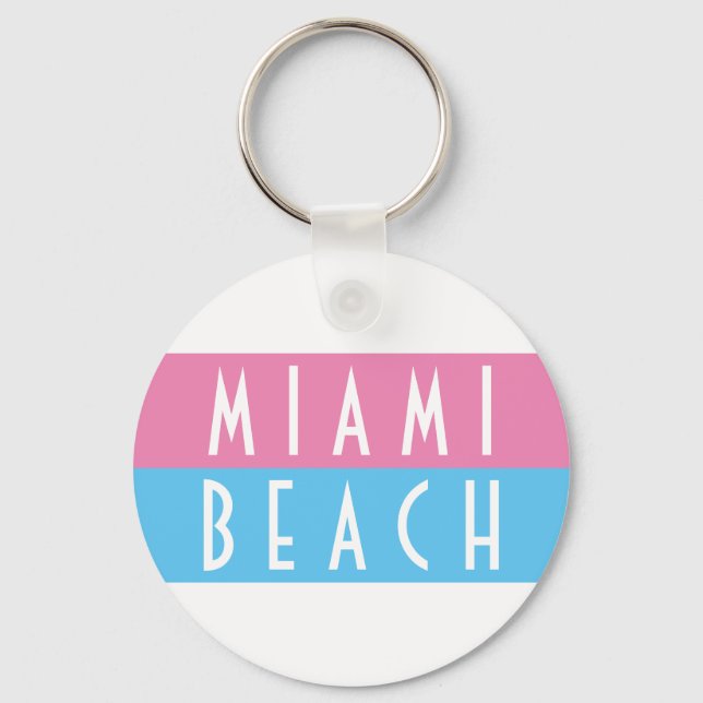 Nyckelkedja för Miami Beach-Vicen Nyckelring (Framsida)