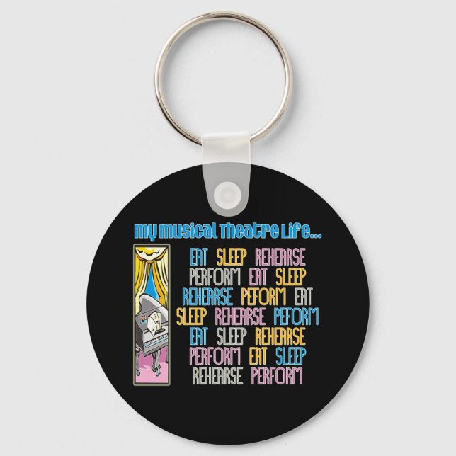 Nyckelkedja för min musikteater nyckelring (Framsida)