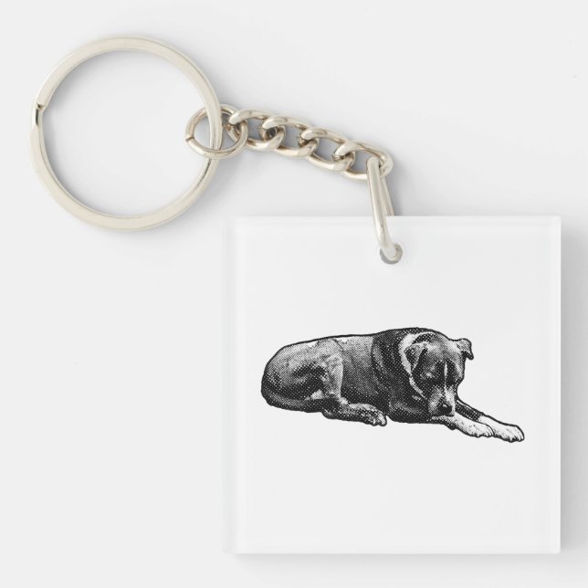 Nyckelkedja för Mini Grain Hund (Framsidan)