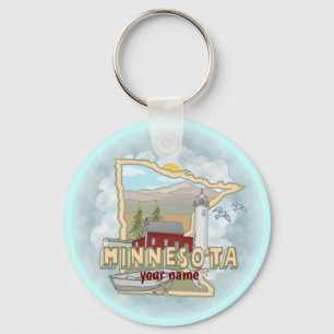 Nyckelkedja för Minnesota Lighthouse Nyckelring