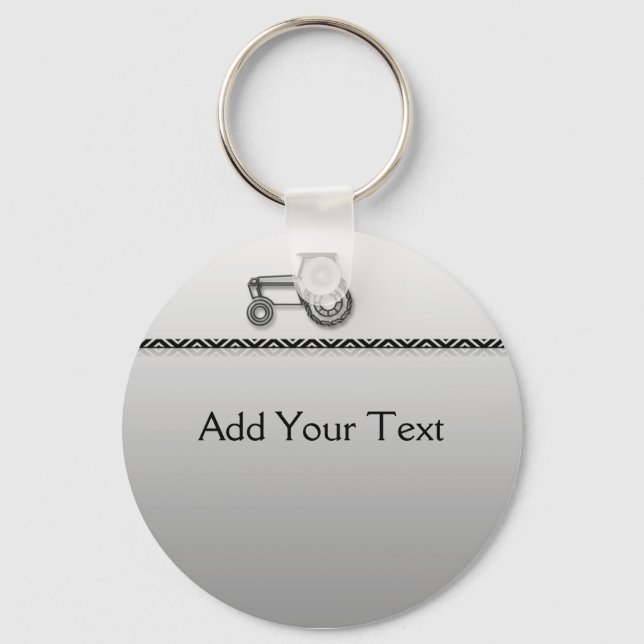 Nyckelkedja för Modern Steel Tractor Nyckelring (Framsida)