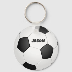 Nyckelkedja för monogrammat fotboll nyckelring