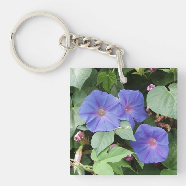 Nyckelkedja för morgongloriska blommor (Framsidan)