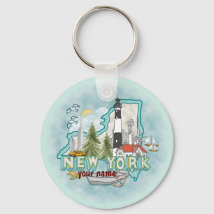 Nyckelkedja för New York-fyr Nyckelring