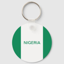 Nyckelkedja för Nigerias Flagga-knapp