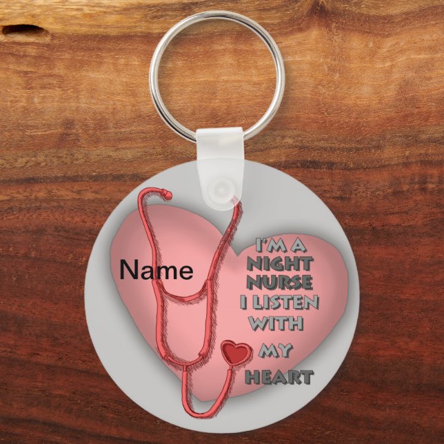 Nyckelkedja för Nurght Nurse Red Heart Nyckelring (Framsida)