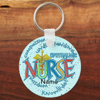 Nyckelkedja för oftalmisk Nurse Motto Nyckelring