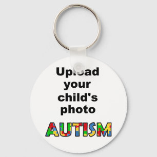 Nyckelkedja för ökad medvetenhet om autism i Kärle Nyckelring