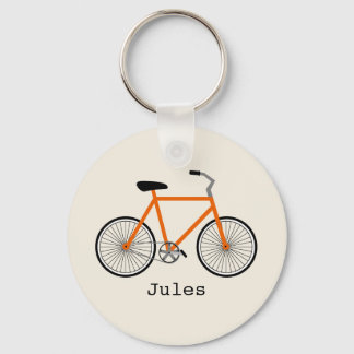 Nyckelkedja för orange, cykel nyckelring