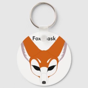 Nyckelkedja för orangens foxmask nyckelring