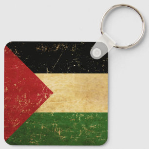 Nyckelkedja för palestinsk Flagga Vintage Nyckelring