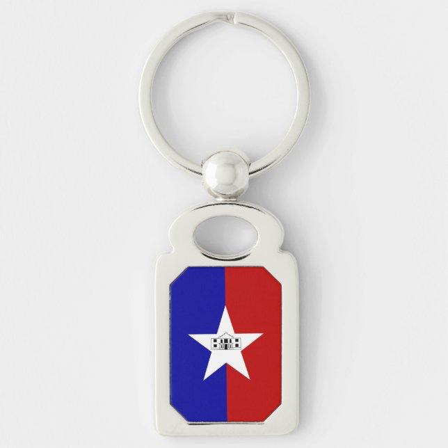 Nyckelkedja för patrioter med Flagga San Antonio (Framsidan)