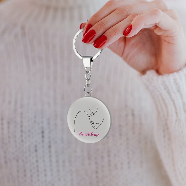 Nyckelkedja för People ansikte linjer Nyckelring (People faces lines keychain)